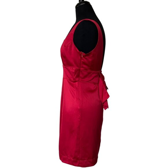 Johnny Martin Red Mini Sleeveless Formal Dress w/Bow Poly Blend Junior's Size 7 - Picture 16 of 16